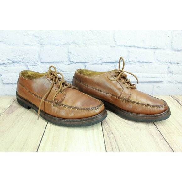 Alden H942 Moc Toe Brown Oxford Leather Cape Cod Collection Made In USA 9 D - Picture 3 of 9